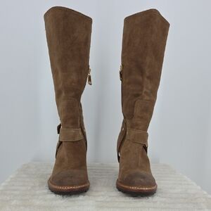 Talbots Tan Suede Heeled Boots